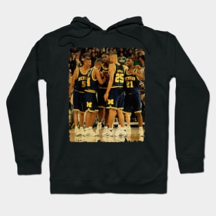 Fab Five - Vintage Design Of Basketball Hoodie